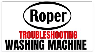 Roper Washer Lint Filter Location