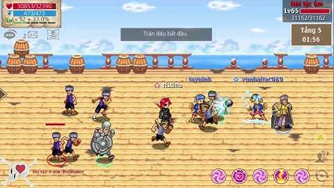 Hải tặc tí hon - 2 Luffy lửa băng đi boss phê