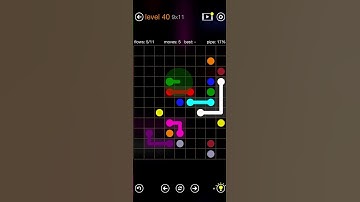 Flow Free - Rectangles - Rectangle Pack - Level 40 (9x11)