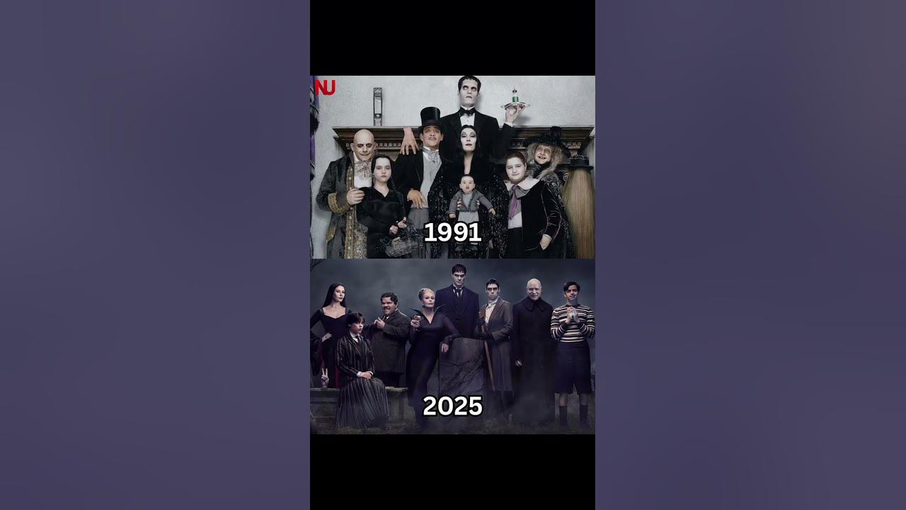 The Addams Family in 1991 vs 2025 and somehow they’ve only gotten creepier 💀 The Addams Family in 1991 vs 2025 and somehow they’ve only gotten creepier 💀