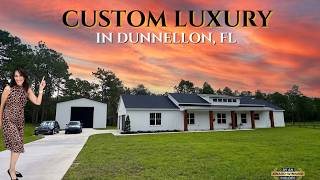 Luxury New Construction Custom Home on 1  Acre in Dunnellon, FL | Massive Workshop   4 Bed Tour