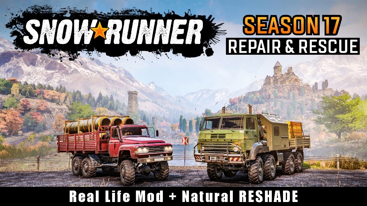 SnowRunner - Зурдания, 17 сезон. Real Life Mod & Natural Reshade mod. Кооп.