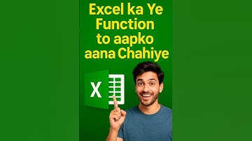 Excel Most Important function.  ||  #tusharrawani
