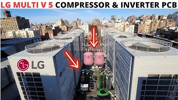 HVAC Service Call: LG Multi V 5 Compressor/Inverter PCB Installation (LG Error Code CH26/CH29)
