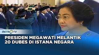 Momen Pelantikan 20 Dubes di Istana Negara oleh Presiden Megawati Dok 2002