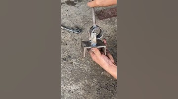 #diy cách chế tạo dụng cụ ép bẹp đầu ống sắt.từ vòng bi hỏng.rất hữu ích!!!