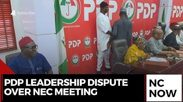 PDP Leadership Dispute Over NEC Meeting