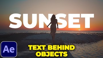 Add Text Behind Moving Object in After Effects | Rotobrush Tutorial
