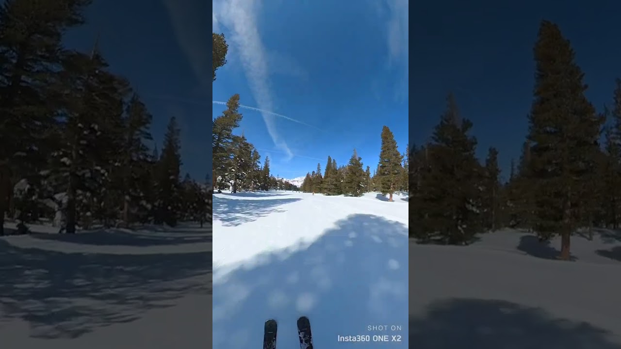 June Mountain skiing from top to bottom