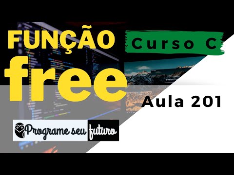 Curso de Programação C | Como liberar memória alocada dinamicamente com a função free()? | Aula 201