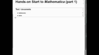 Famous Hands-on Start to Mathematica 8: Notebooks Profile