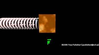Hooke's Law:  force exerted by a spring