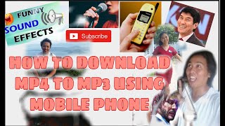 How to download Mp4 to Mp3 using mobile phone