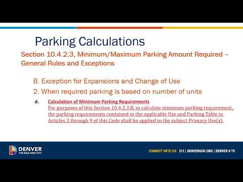 Denver Zoning Parking Requirements