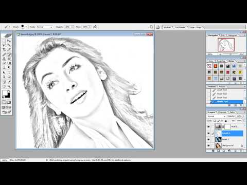 How to make pencil drawing in Photoshop Cs | It&#;s easy to sketch