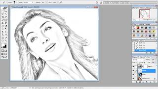 How to make pencil drawing in Photoshop Cs3 | It's easy to sketch screenshot 4