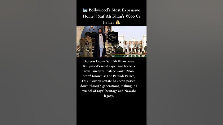 🏰 Bollywood’s Most Expensive Home! | Saif Ali Khan’s ₹800 Cr Palace 💰 #incredibleindia #businessidea