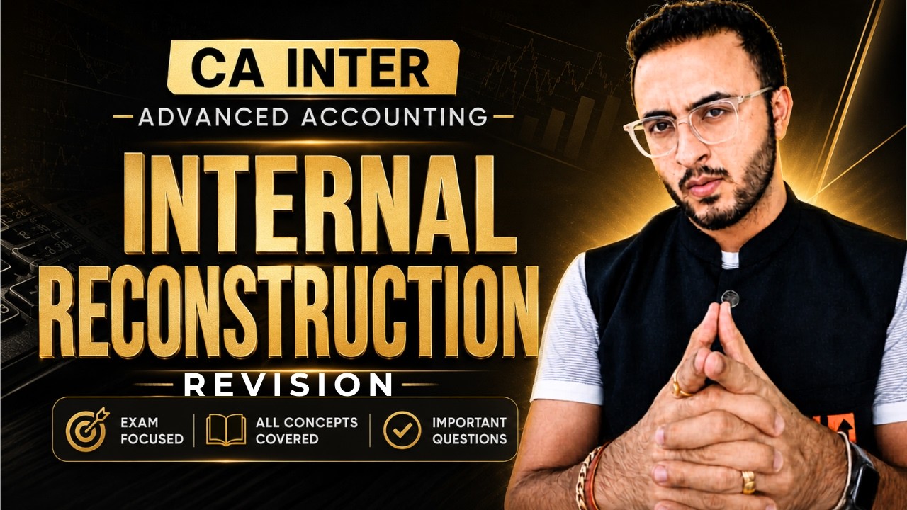 Internal Reconstruction | CA Inter Advanced Accounting | CA Inter | CA ...