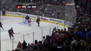 Brad Stuart Destroys RJ Umberger, Mike Commodore Makes a fool of himself [HD]