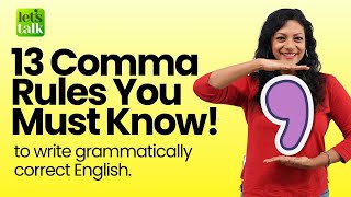 13 Comma Rules In English Grammar You Must Know! English Writing Skills #grammar #englishwriting