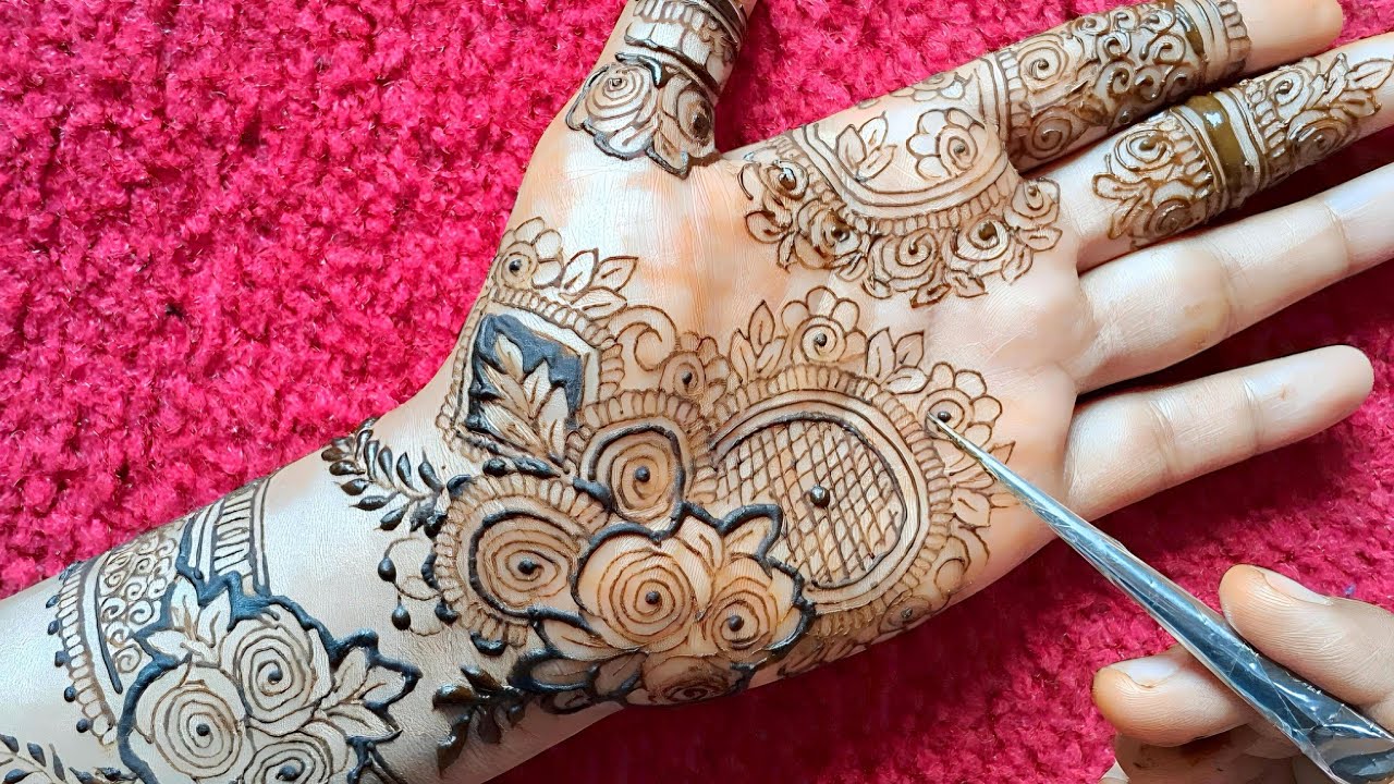 Ramadan kareem special mehndi design | trending front hand mehndi design | Aesthetic mehndi design