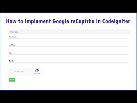 Codeigniter Form Validation using Google reCAPTCHA