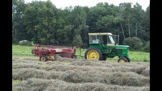 Baling Hay With Old Machinery