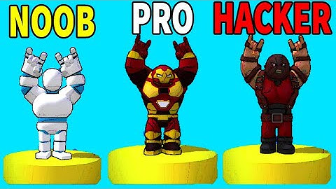 Noob vs Pro vs Hacker in Giant Run : Smash & Crash 3D Game All Levels