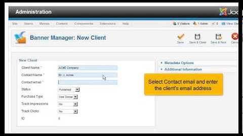 How to manage Banners in Joomla 2.5