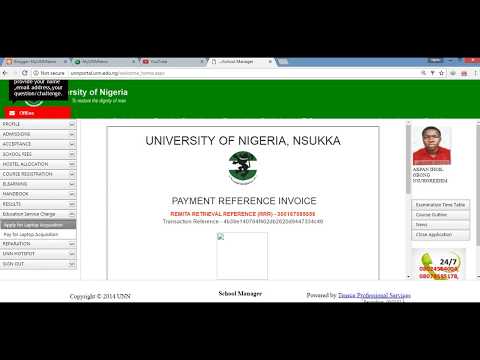 HOW TO GENERATE UNN LAPTOP INVOICE