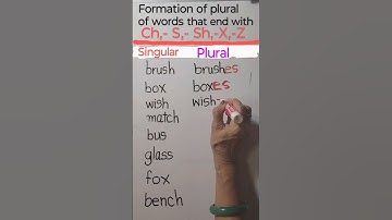 SINGULAR and PLURAL#shorts