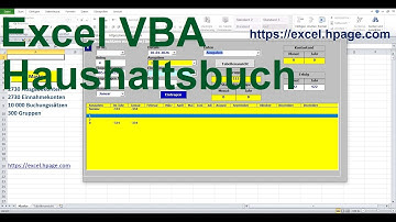 Excel VBA Haushaltsbuch Buchführungsprogramm Einnahmenüberschussrechnung