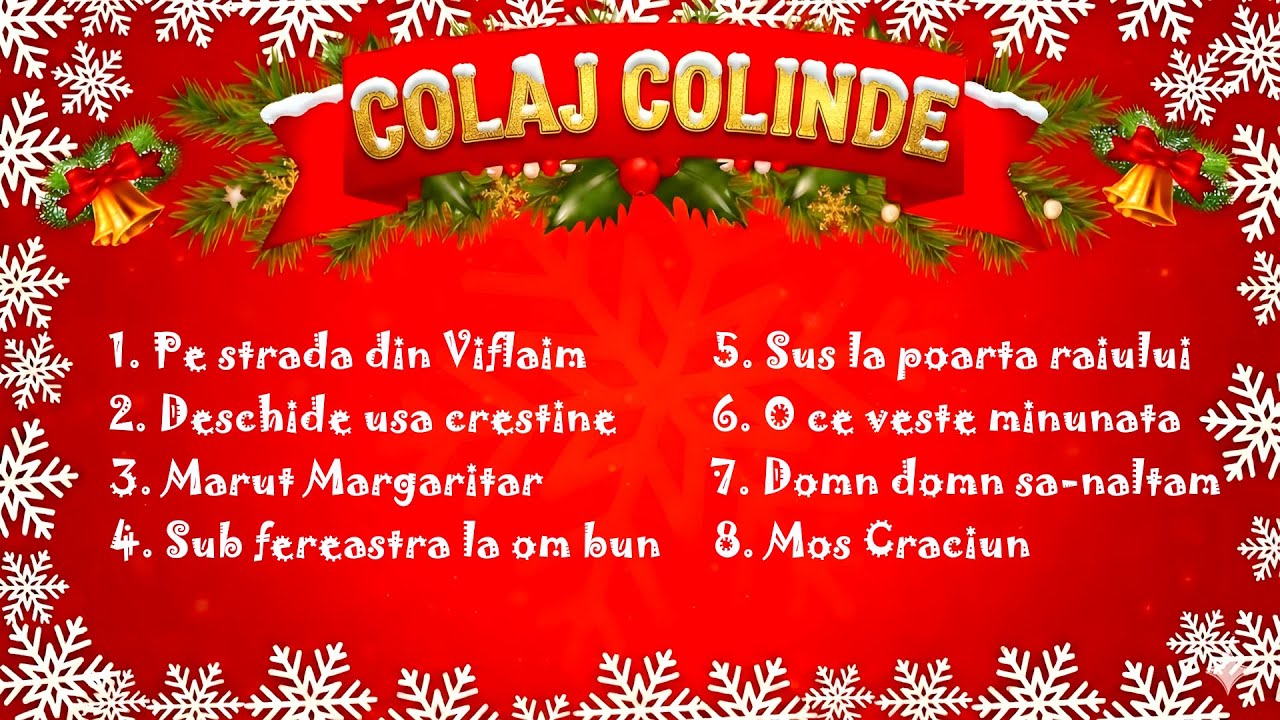 COLAJ COLINDE TRADITIONALE ROMANESTI 🎄 Cel mai frumos Mix de Craciun 2026