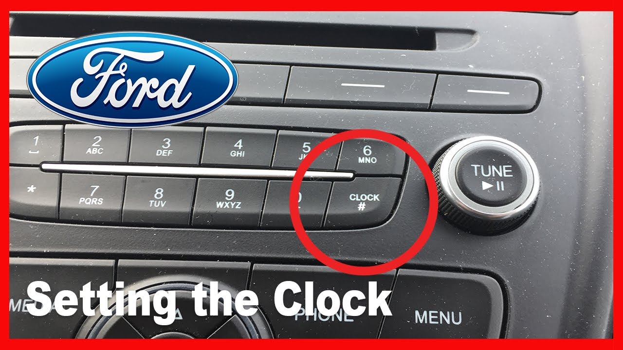 How To Set Clock Ford Escape YouTube