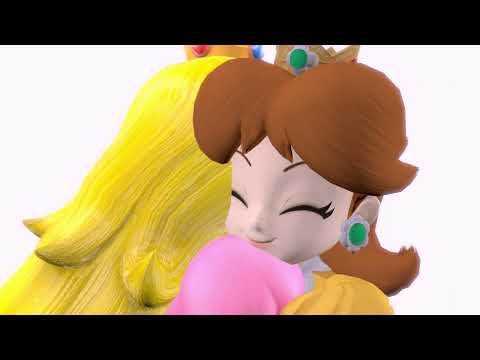 Princess Peach and Daisy hugging eachother (SFM)