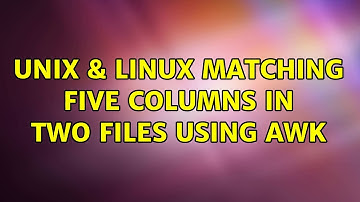 Unix & Linux: Matching Five Columns in two Files using Awk