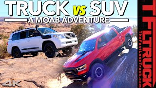 What’s Better Off-Road: A Truck Or an SUV? We Scrape Our Way Across Moab To Find Out!