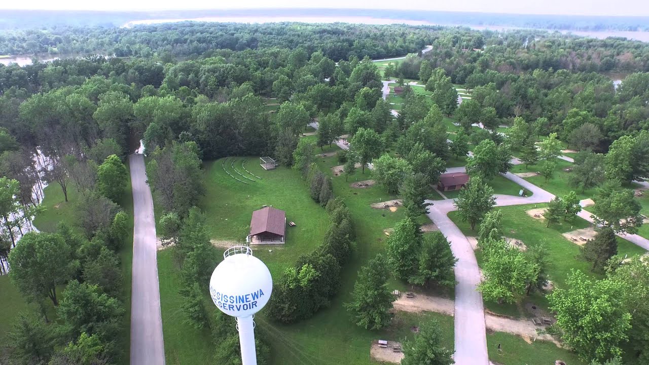 2015 Mississinewa Dam Flooding Camping area YouTube