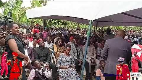 H.E PRESIDENT BOBI WINE SMILES HARD IN MBARARA BURIAL AS MCEES TALK COMEDY