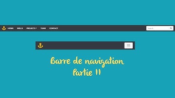 #4 Développer un site web responsive avec bootstrap 4 - Barre de navigation P2