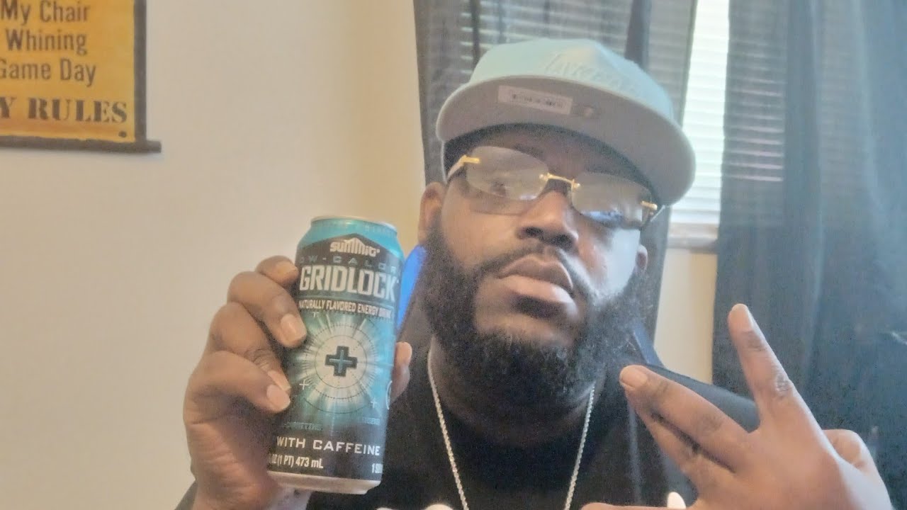 LowCalorie Gridlock Energy Drink Review YouTube