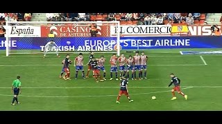 Sporting Gijon vs. Atletico Madrid 2-1. Free kick A. Griezmann goal. La liga highlight 2016 HD