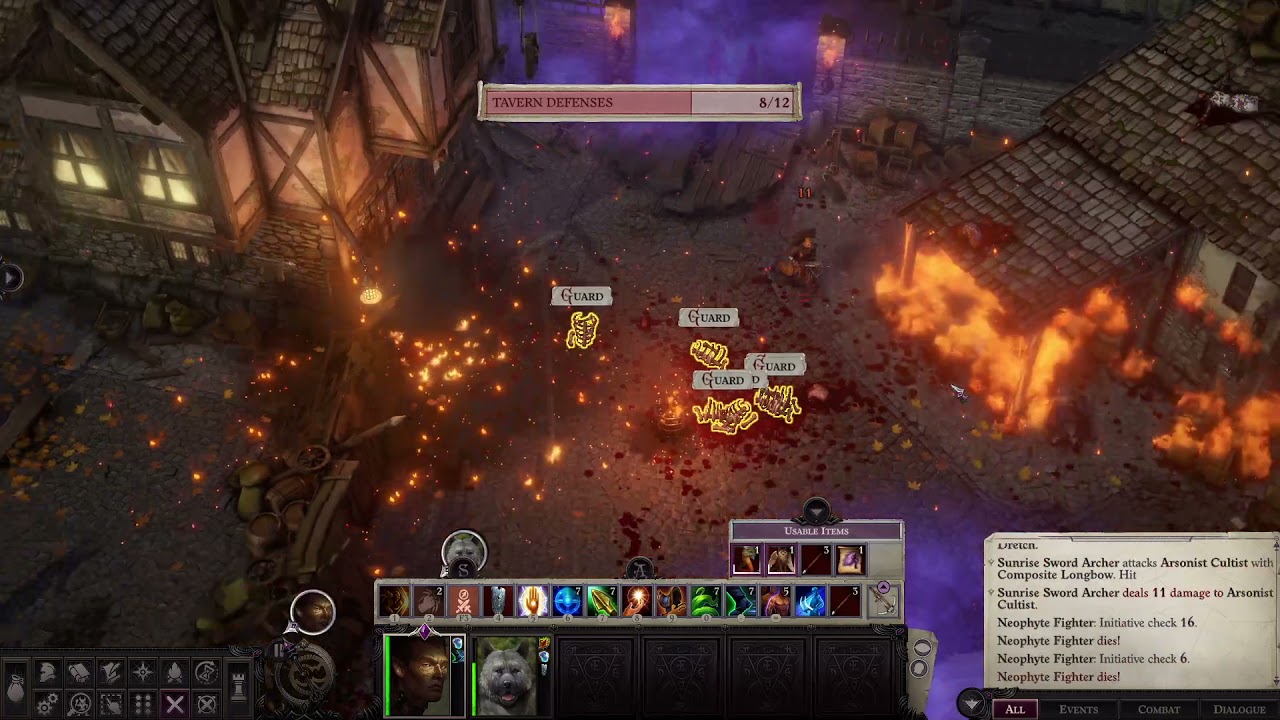 Pathfinder WOTR Last Azlanti Hard Solo - Tavern defense with Cloud Kill Scrolls