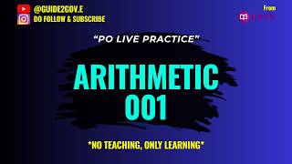 Arithmetic by guide2gov.e 001 #POexams #studywithmelive #viral #telugu