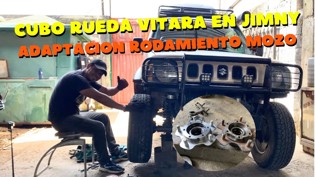 Monte cubo de rueda de un Vitara en mi Jimny DIY | Como cambiar rodamiento jb43