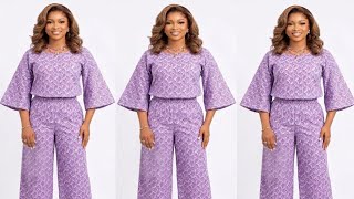 How to Cut & Sew Crop Top & Trouser (2 Piece Set) | DIY