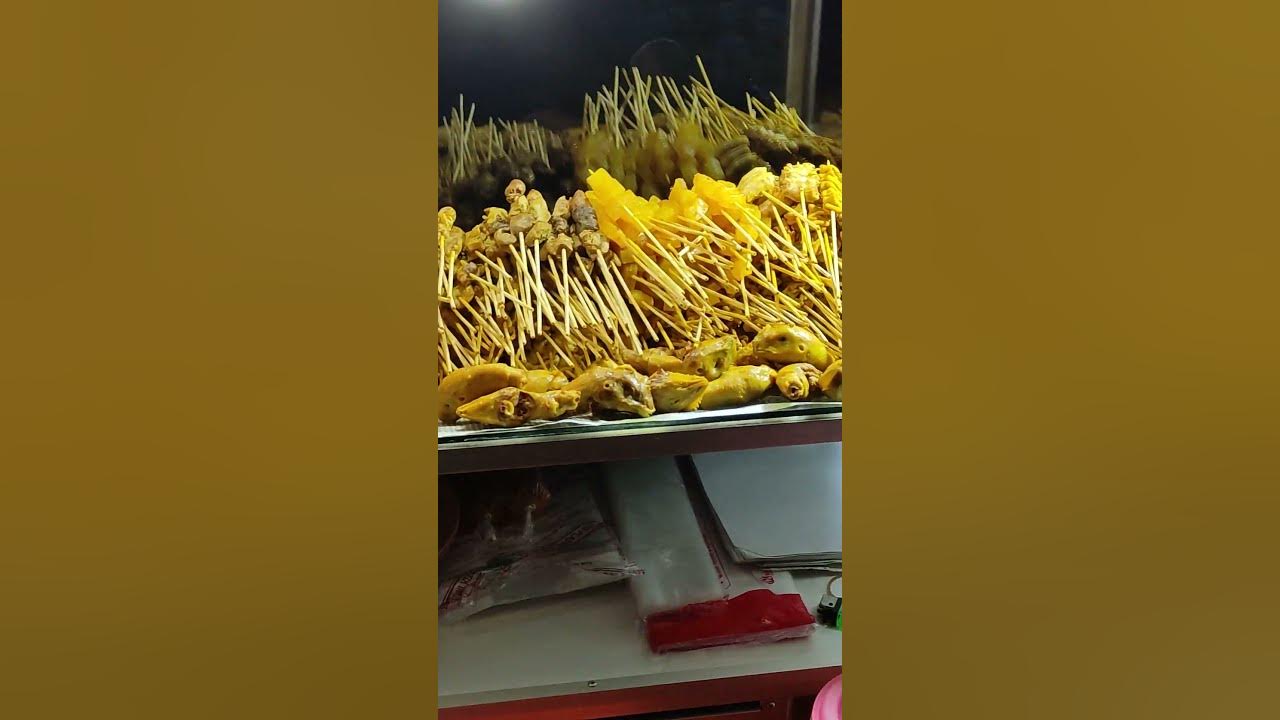 Jajanan sate usus goreng dan berbagai macam sate lainnya #Shorts