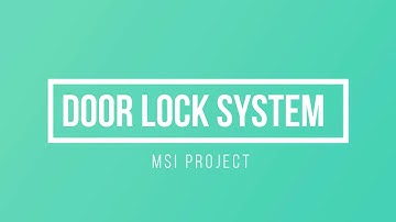 Door Lock System Project Using STM32 Microcontroller