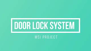 Door Lock System Project Using STM32 Microcontroller