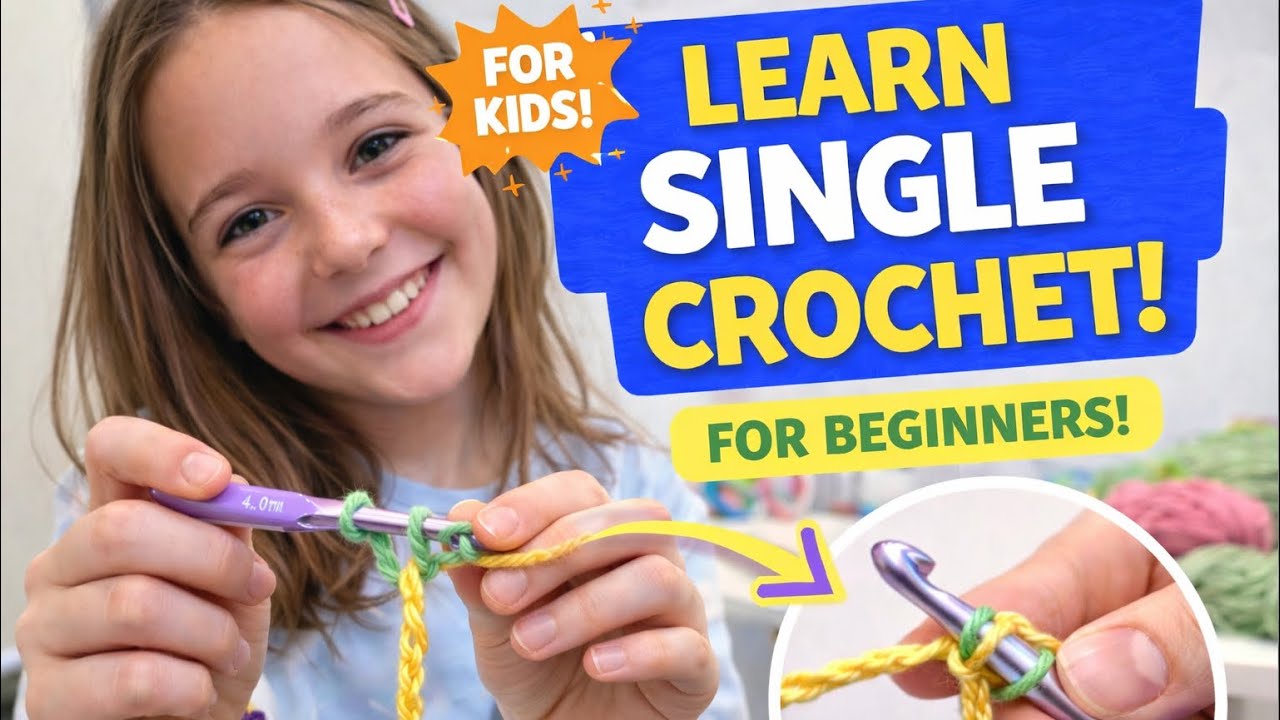 Your First Real Stitch! Single Crochet for Kids